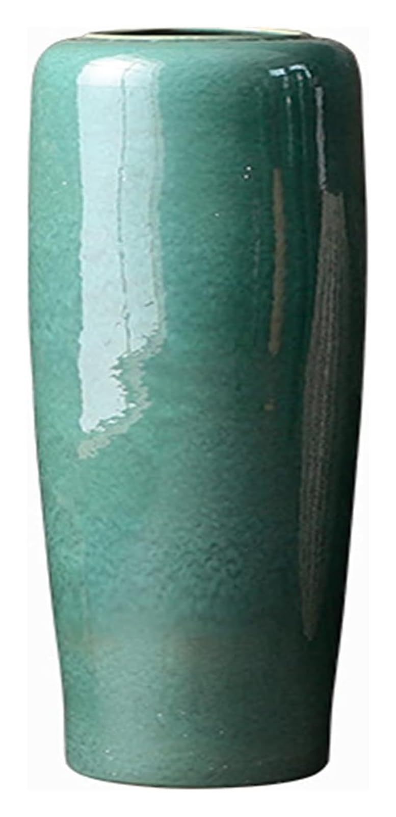 asdchZen Vase Ceramic Vase, Modern Style Living Room Ornament Retro Pottery Jar Floor Large Size Vase, Countertop Decor, Green -Grn-24 * 40 Cm,Grn-24 * 70 cm