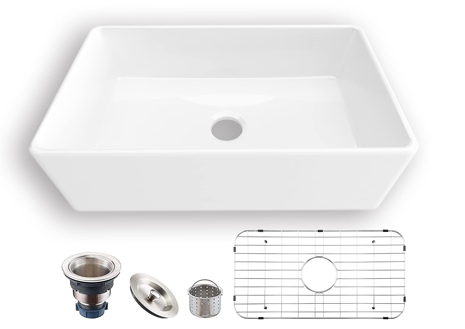 33Inch Farmhouse Sink, single Reversible Kitchen sink, Apronfront