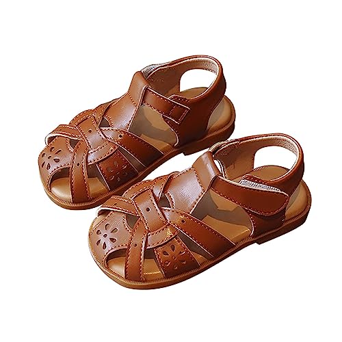 toddler girl summer shoes Shoe Dew Toe Shoe Bag Head Sandals Girl Sandals Baby Soft Shoe Covers Sandals