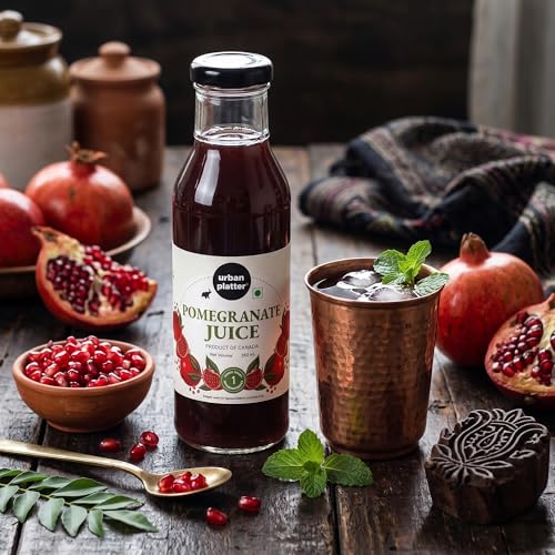Image of Urban Platter Canadian Pomegranate Juice, 350ml (Unsweetened, Clean Label, Contains Natural Antioxidants, Not From Concentrate)