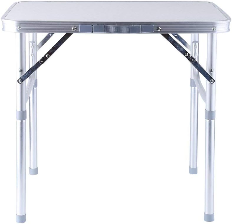 COMOTS 2FT/4FT Portable Outdoor Table Adjustable Height Folding Camping Picnic BBQ Kitchen Work Top Table (1 Table)