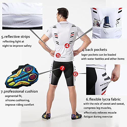 Maillot Cyclisme Kits Homme Vêtements Cyclisme Tenue Cycliste Maillot Cycliste Homme Manche Courte MTB Jersey+9D Gel Pantalons Homme Été Cyclisme Vêtements Respirant Séchage Rapide – Image 4