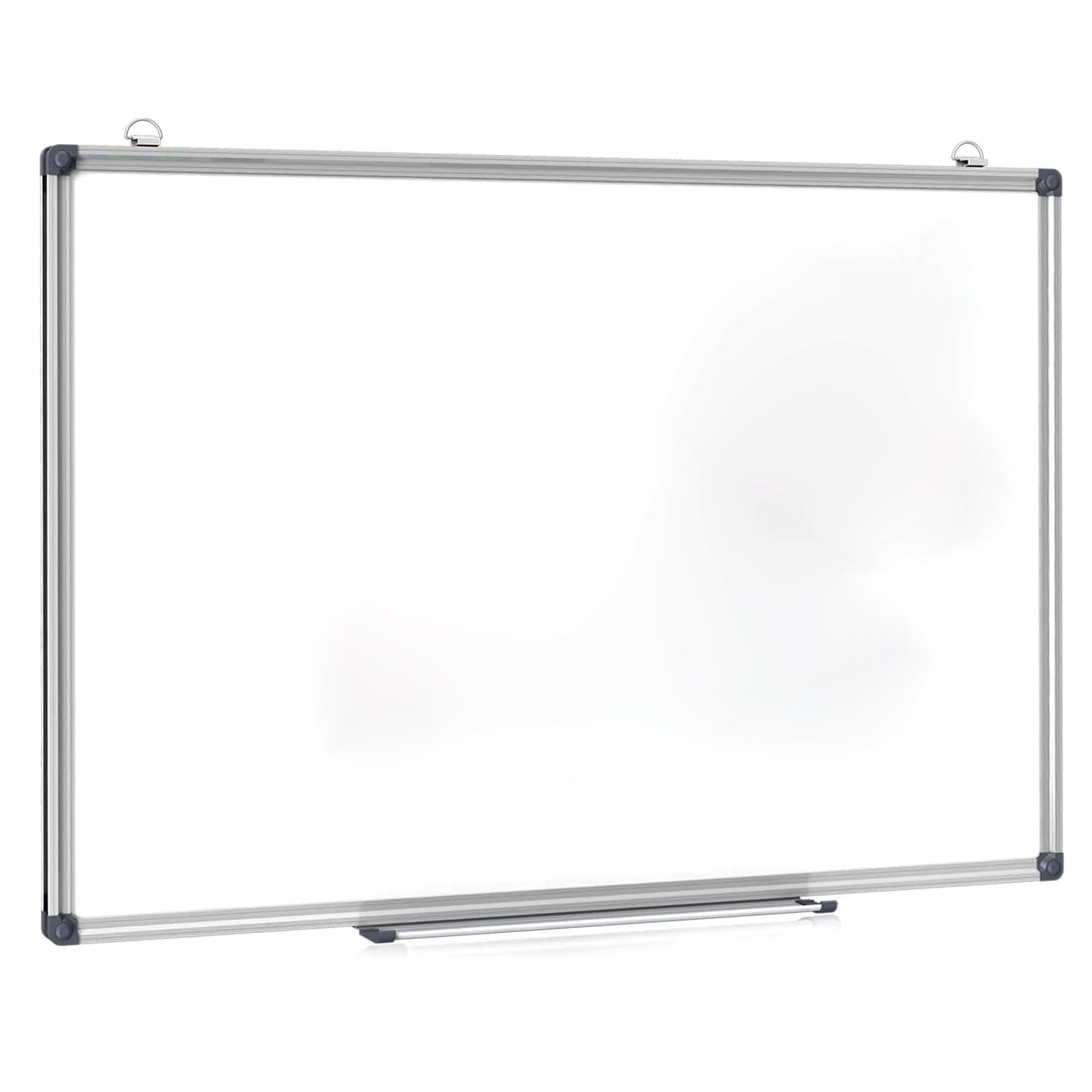 NTEK Magnetic Whiteboard | Large Dry Wipe Office Meeting School Pen Tray Aluminium Trim