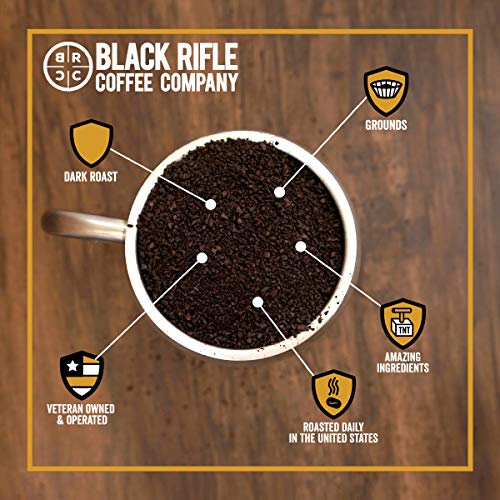 Black Rifle Coffee Beyond Black (Dark Roast), Ground 12 Ounce Bag, Dark Roast Ground Coffee, Robust Flavors Of Dark Chocolate Tasting Notes And Smoky Finish, Helps Support Veterans And First Responders #TOP4