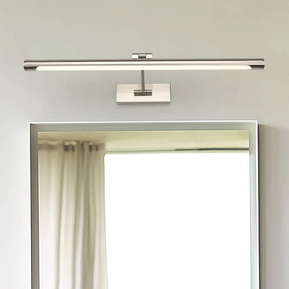Moderne LED-Spiegel-Frontleuchte, um 180° drehbare Badezimmerspiegellampe, Rahmen-Bilderleuchte, Antibeschlag-Waschraumlampe, Leuchte für Badezimmer, 9 W, 42 cm [Energieklasse A+]