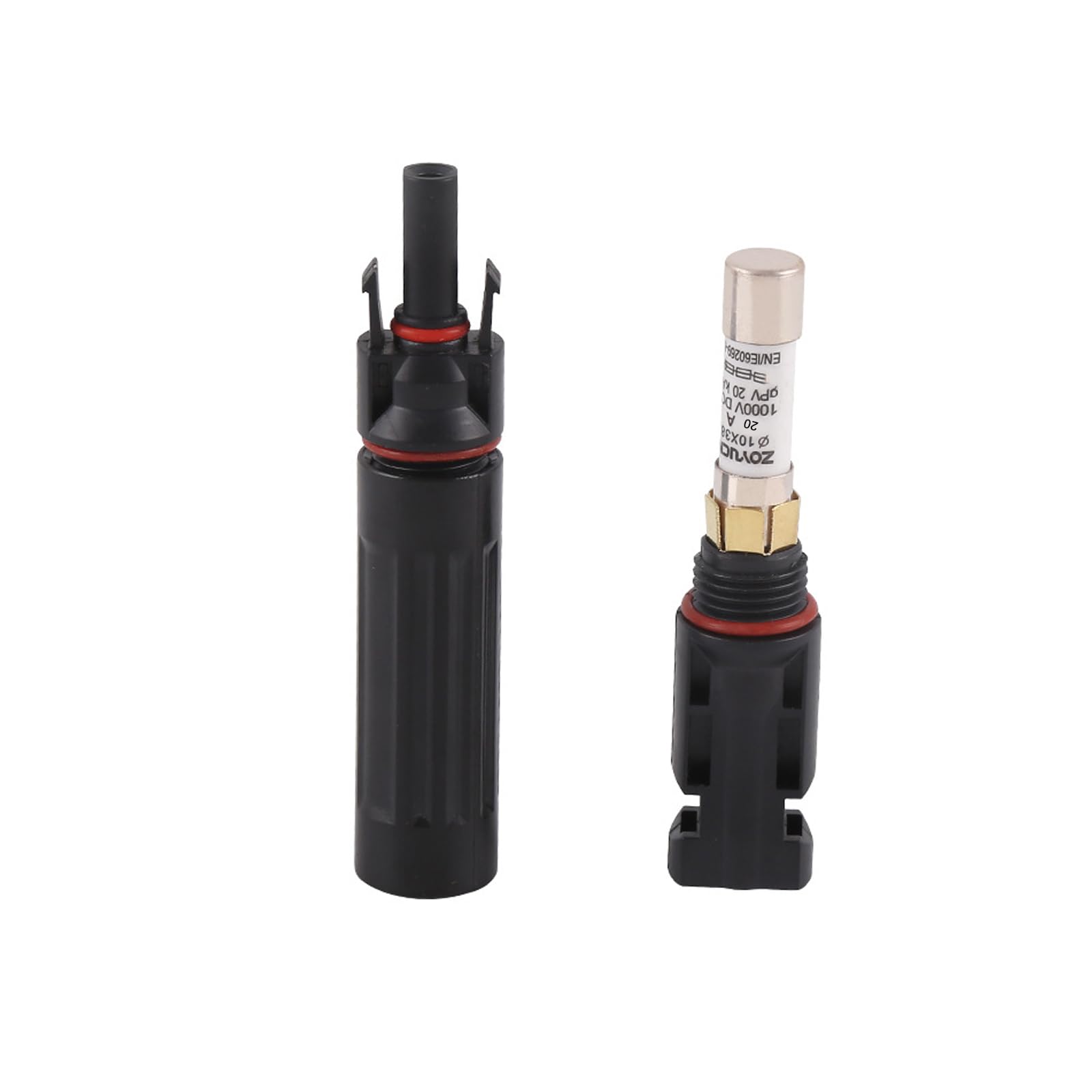 Solar Connector with Sealed Housing, Stable Circuit Defense for Outdoor Arrays Solar Connector with Fuses Erosion Fuses