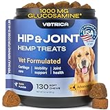 Glucosamine for Dogs - 32,500 mg per Pack with Chondroitin, MSM, Collagen - Dog Glucosamine Chews for Mobility Support - Hip and Joint Supplement for Small, Medium, Large Breeds - 130 Soft Duck Treats