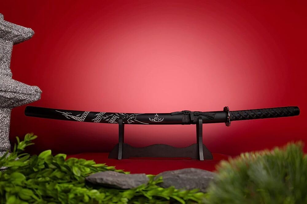57 SPECIAL REPLICAS Accesorio - Gran dragón japonés con la Vaina y Soporte de 98 cm HKS001-1