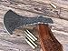 AX-7000 Custom Gift Forged Carbon Steel Viking Axe with Rose Wood Shaft, Tracker Knife Included (0019)