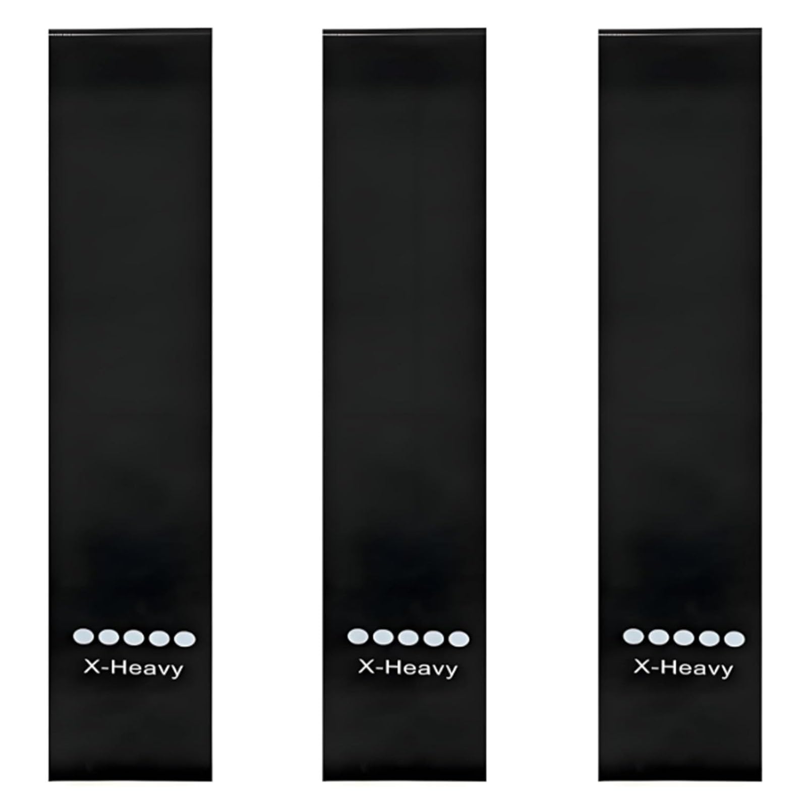 Ring Resistance Bands, X-Heavy Heavy Duty Resistance Ring Total Body Fitness Exercise Bands, A Must Have for Fitness Men and Women, Black 3 Pieces