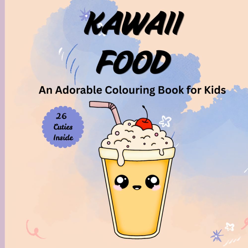 Kawaii Food: A Colouring Book for Kids