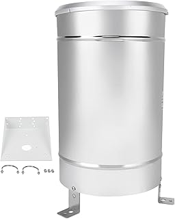 HEEPDD Level Calibration Rain Gauge, Stainless Steel, Rainfall Measurement Tool for Hydrological Stations Meteorological Stations Rain GaugesOutdoor Thermometers & Meteorological Instruments