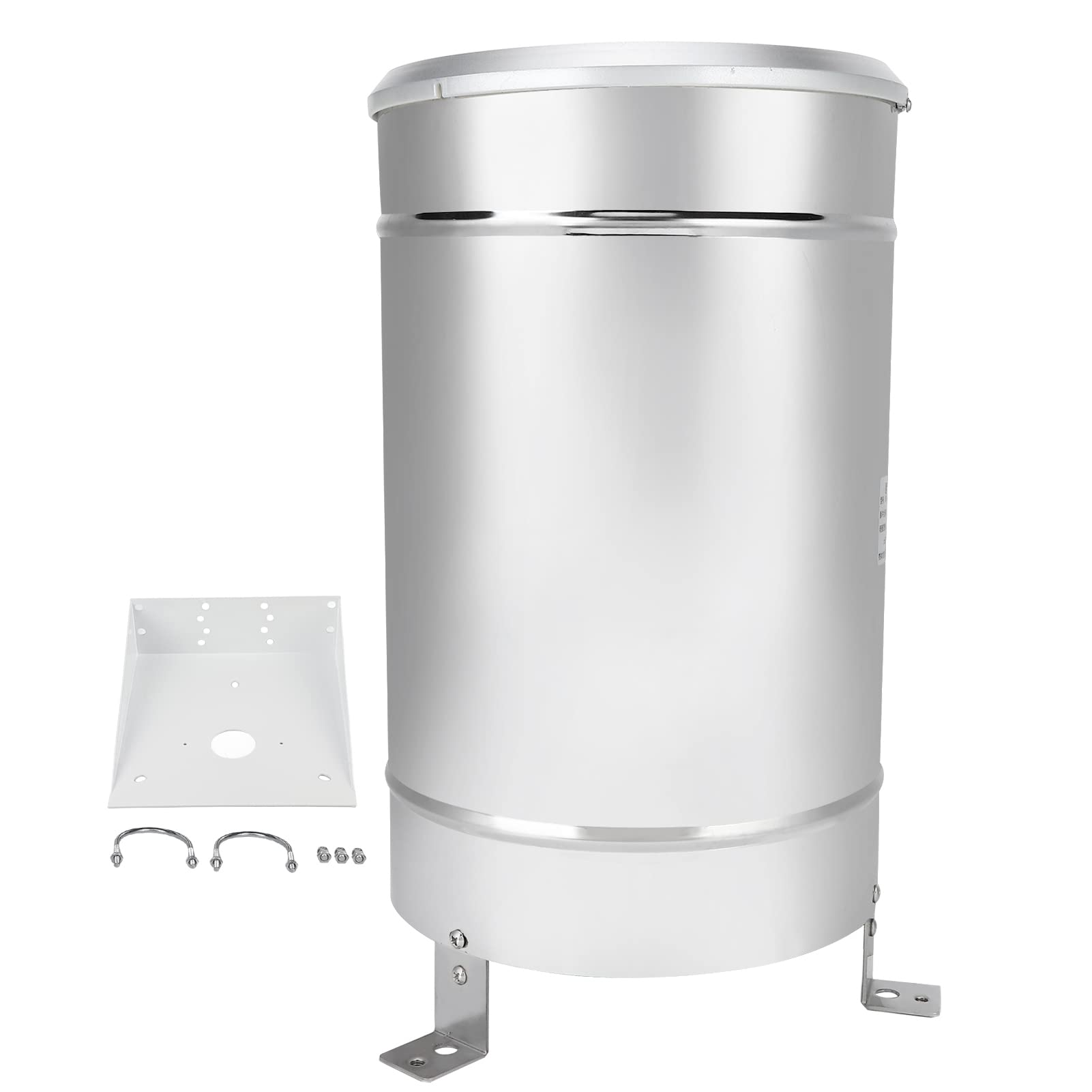 Tyenaza Rain Sensor Stainless Steel Simple Tipping Bucket Rain Gauge Rainfall Measurement Monitoring Tool