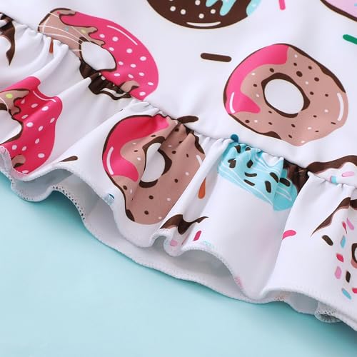 Image of Baby Swimsuit Girl Two Piece Bathing Suit Toddler Girls Summer Beach Ruffle Tankini Swimwear 1-7Y