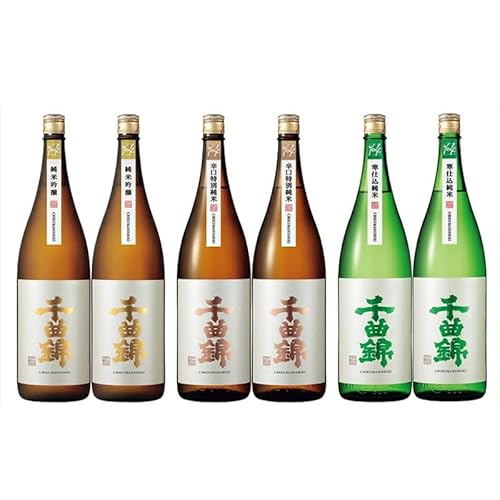 信州佐久 日本酒 千曲錦 純米酒 飲み比べ 1800ml ×6本セット(3銘柄×各2本)