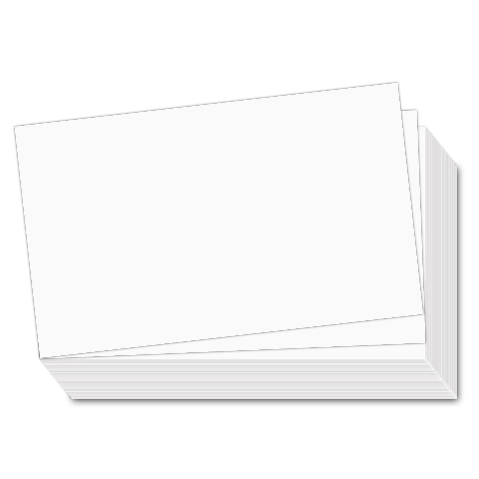 5.5 x 8.5 Blank White Card Stock, 50 Pcs - Thick Paper - 80lb Flat Card Stock Printer Paper for Crafting Your DIY Invitations, Note, Greeting, Table