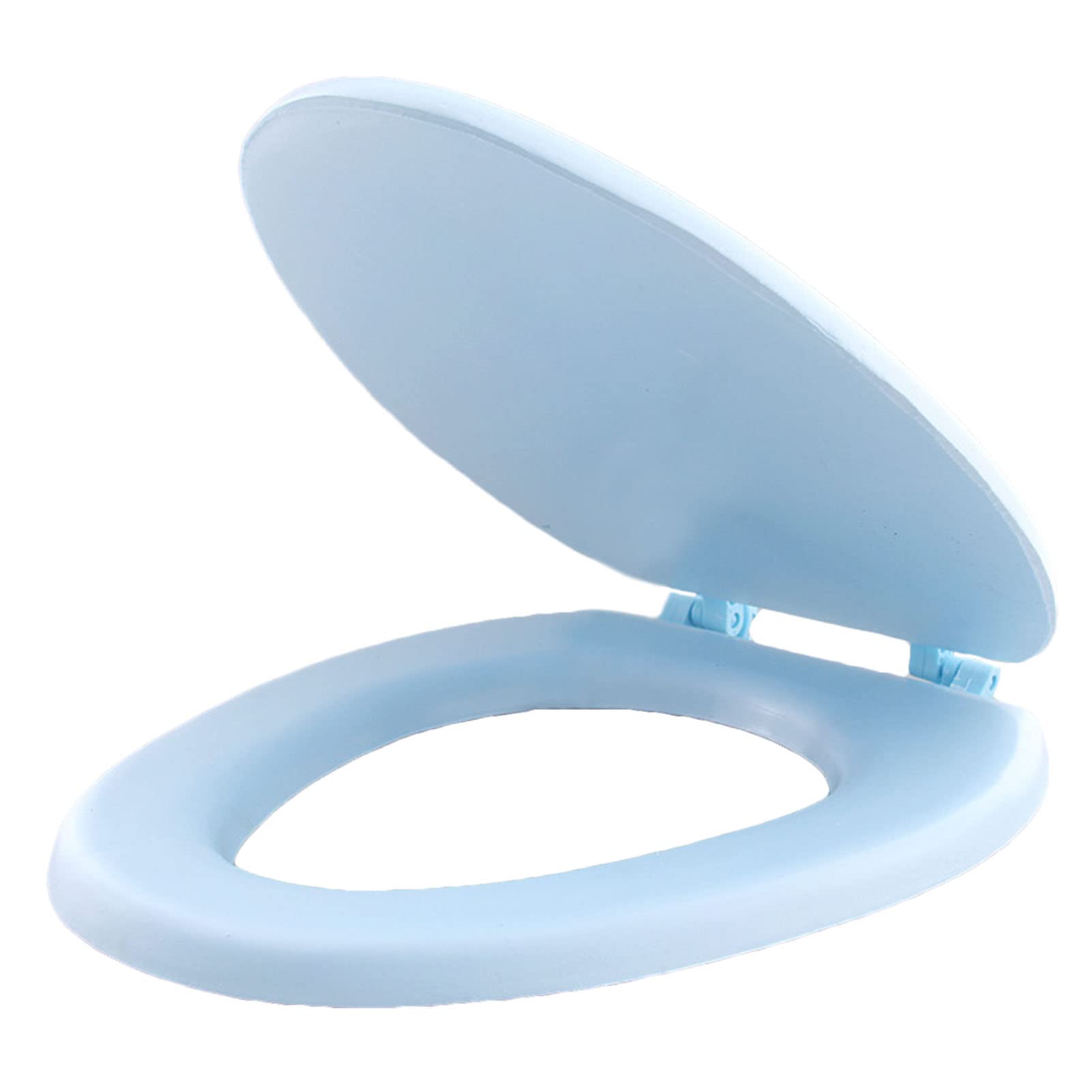 Elongated Toilet seat, Grip-b Bumpers, Quiet-lid, Easy Install, fits Oval, Adjustable, Lightweight, Durable, Portable, User-Friendly, Compact, Universal, Tight