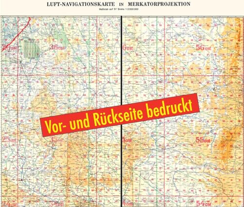 LUFT-NAVIGATIONSKARTE: West-Rußland März 1941 (Plano): Sonderanfertigung des Generalstabs der Luftwaffe: Sonderanfertigung des Generalstabs der ... Sowjetunion ( 22. Juni 1941–8. Mai 1945)