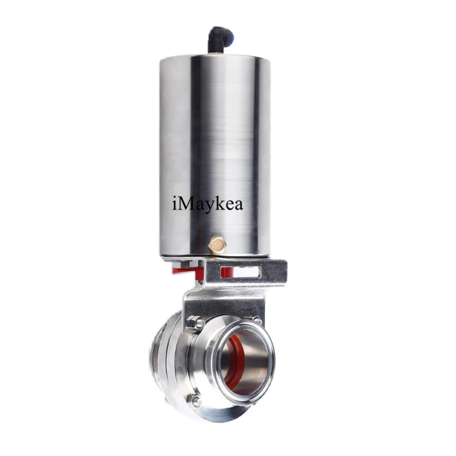 Zawór motylkowy 2" ic ze stali nierdzewnej 304, Tri Clamp, średnica zewnętrzna 64 mm, siłownik z pojedynczym efektem