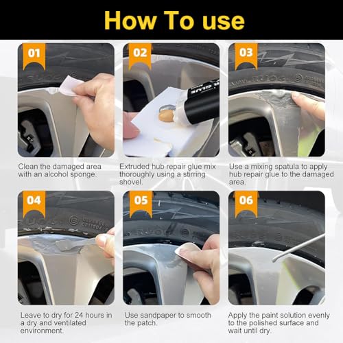 Alufelgen Reparatur Set,Felgen Reparaturset,Felgenreparaturset Alu Silber,Alufelgen Lack,Felgen Reparaturset Silber,Felgen-reparatur-set,für Kratzern,Oxidation,Korrosion,Dellen usw,An Rädern