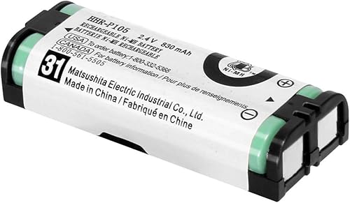 Miniatura 4 de 2PACK HHR-P105 2.4V 830mAh Batería Inalámbrica Teléfono NI-MH AAA Batería Recargable para Panasonic Batería de Repuesto