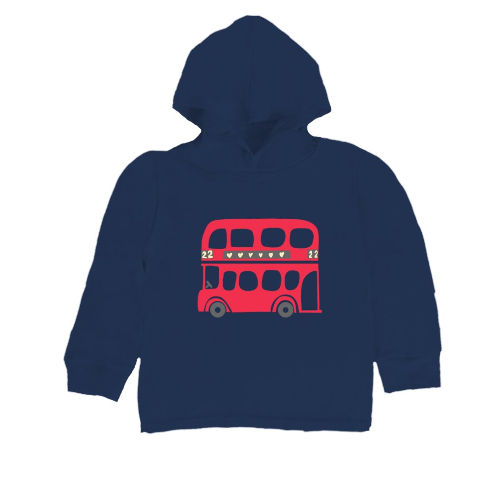 Baby-Toddler-Kids Cotton Hoodie T-Shirt - London Bus