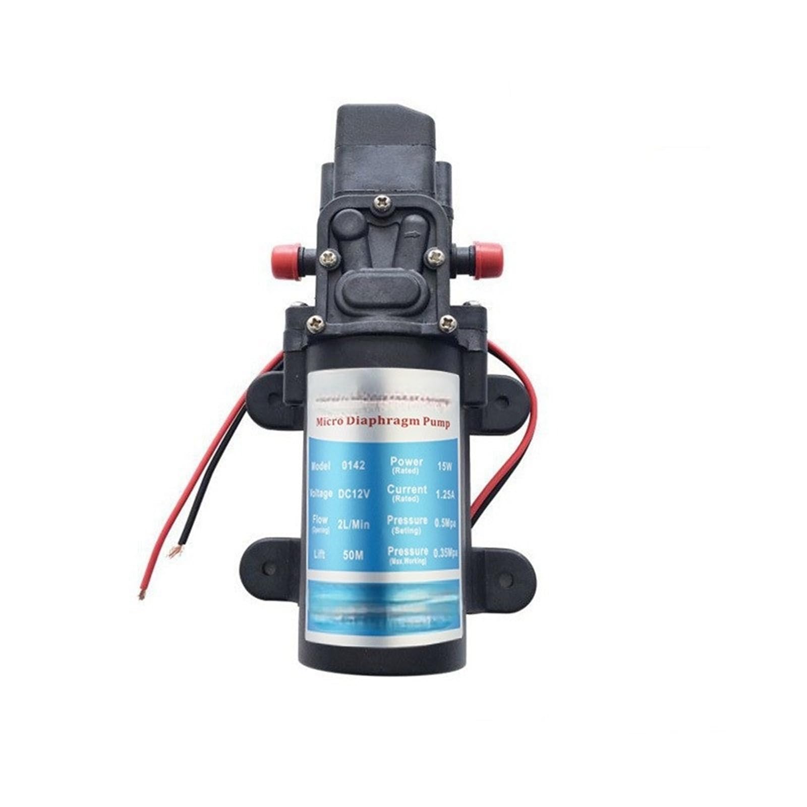 Bomba de agua de diafragma autocebante 12V ideal para el riego y cuidado de flores