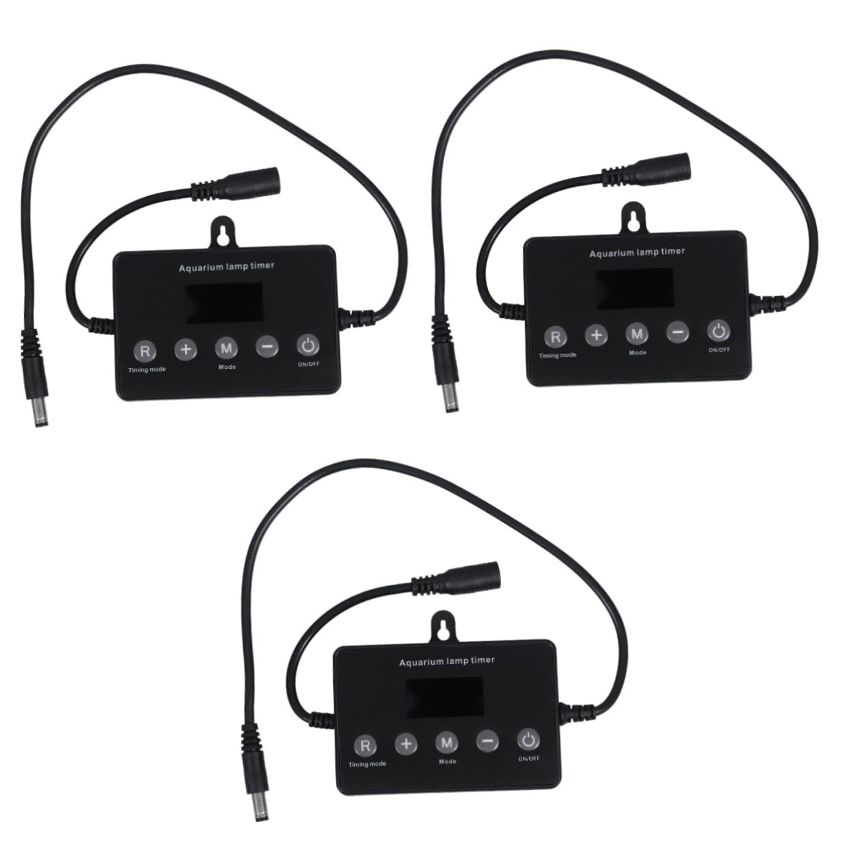 BESPORTBLE 3stücke Aquarium Controller Mit LCD-Display Universeller Timer Einstellbare Helligkeit Für Süßwasserfischbecken Kompakt Und Benutzerfreundlich