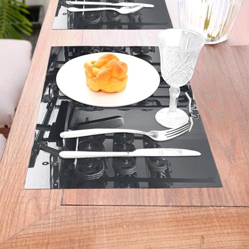 Tapis de table tissés de qualité supérieure en PVC résistant à la chaleur - 5