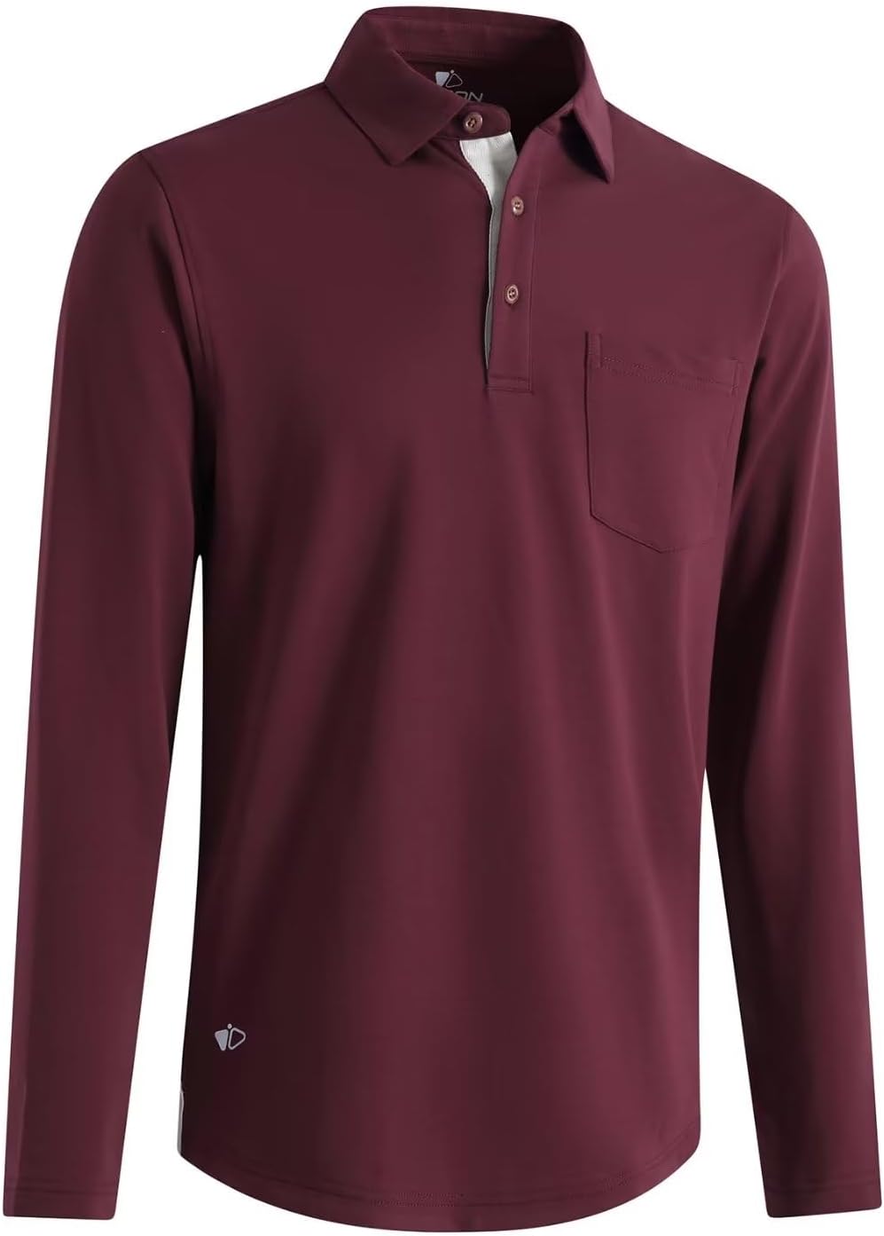 Mens Long and Short Sleeve Polo Shirts Pocket Casual Solid Cotton Blend Drop Cut Collared Polo Shirts for Men