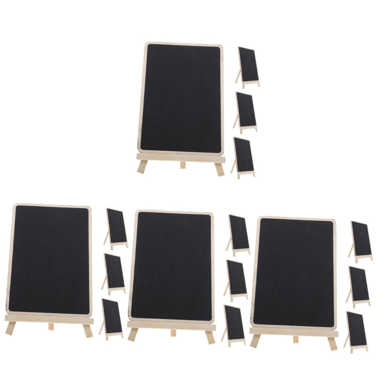 MAGICLULU 4 Set Lavagna Piccola Lavagna Memo Pad Ufficio Scrivania Negozio Di Arredamento Gesso Bordo Da Tavolo Lavagna Bordo Nero Per La Scrittura Piccolo Cancellare 4 pezzi * 4