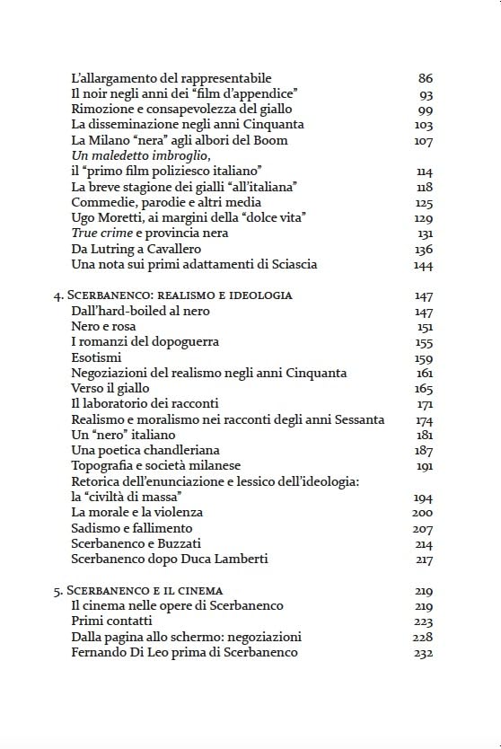Il noir italiano prima e dopo Scerbanenco. Cinema e narrativa dal dopoguerra agli anni Settanta
