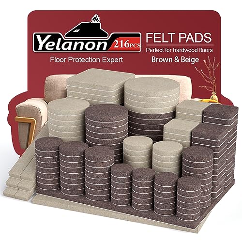 Felt Furniture Pads for Hardwood Floors -Yelanon Felt Pads f...