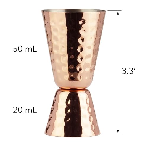Pg Stainless Steel Double Jigger, Copper Plated #TOP1