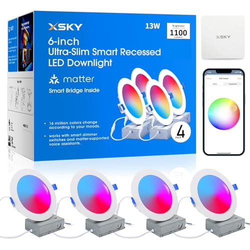 Xsky Smart Recessed Lighting 6 Inch main view