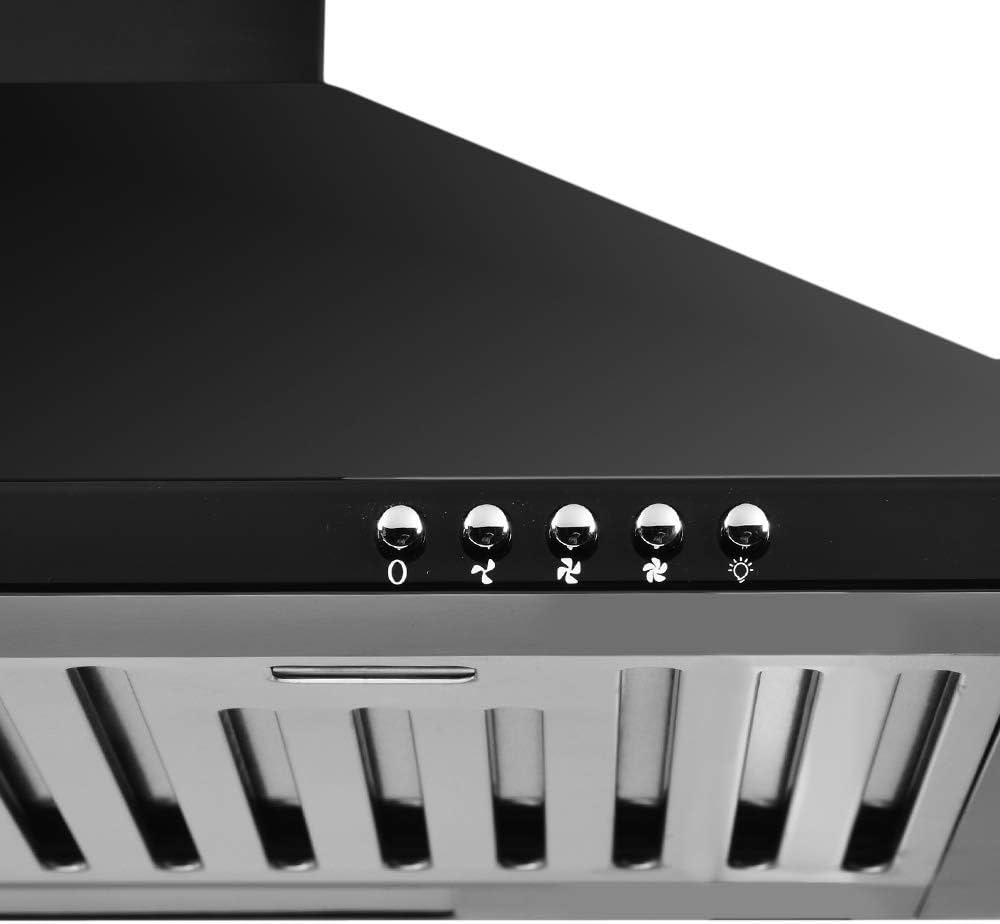 SUNFLAME CH EVA BK 60 (BLACK EVA CHIMNEY, BAFFLE FILTERS, 60 cm