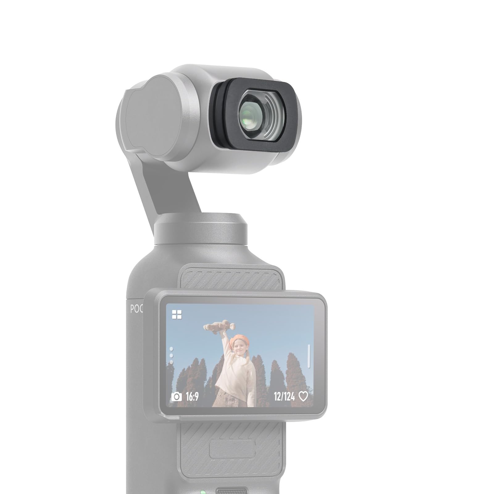 Andoer 112°Wide Angle Lens 0.72X Magnification Magnetic Mounting Camera External Lens Replacement for DJI OSMO Pocket 3 Accessory