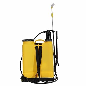 Elevea ( Today Deal with Life TIME Warranty ) 12 Years Warranty Period ) 16L KISAN Brass Fitting Manual Operated Knapsack Sprayer for Agriculture/Sanitization