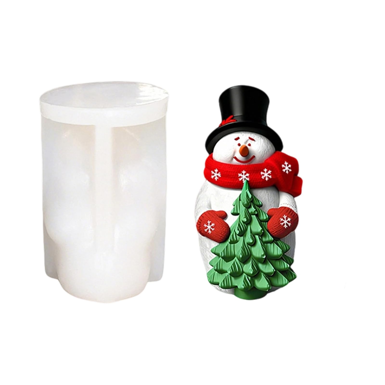 Tsophreniq Festival Snowman Making with Detachable Snowflake for Winter Projects and Gift Snowman Chocolate Soap
