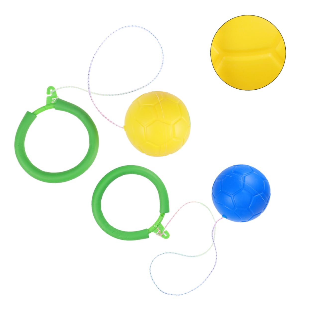 FOYTOKI Jumping Ring Toy for Boys and Girls Bounce Balls Boys and Girls Bouncer Fitness Equipment Lightweight Random