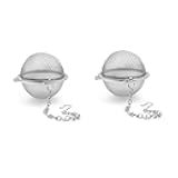 2PCS Premium Tea Infusers for Loose Leaf Tea - Upgraded Tea Strainers and Tea Balls for Flavoring Herbal Spices and Seasonings