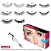 Goldrose Beauty 50 Pairs 5 styles Lashes Pack False Eyelashes Natural Look Wispies,Handmade Fake Eyelashes Extension,Fashion Thick Soft,Can be Reusabled,with a Free Stainless Steel Eyelash Tweezers