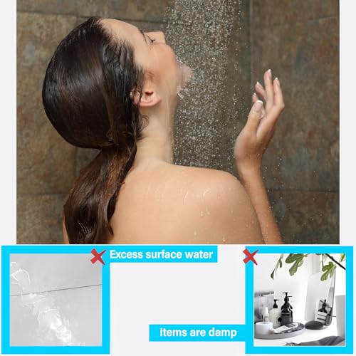 OCKYOOZ Acrylic Shower Base, 36\" x 36\" Square Shower Pan with Corner Shower Drain, Acrylic Center Drain Threshold Shower Floor Pan, Slip Resistant Shower Tray in Glossy White