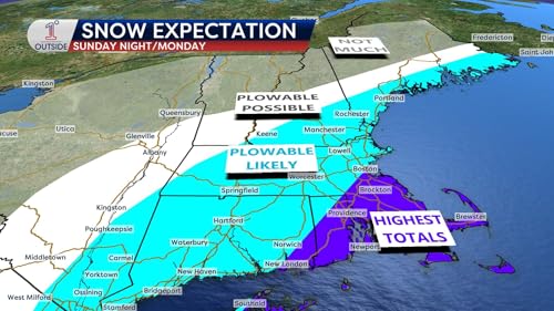 Here's the latest forecast on what could be an impactful nor'easter Sunday into Monday