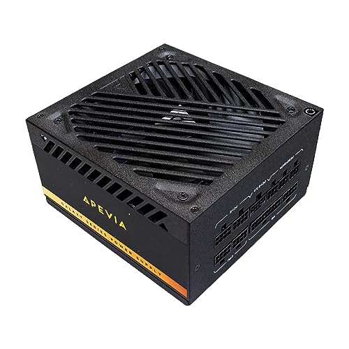 Image of Apevia ATX-GX1200W Galaxy 1200W Fully Modular 80+ Gold Certified, ATX 3.0 & PCIE 5.0 Ready Active PFC ATX Gaming Power Supply, Includes Gen 5 12VHPWR Connector