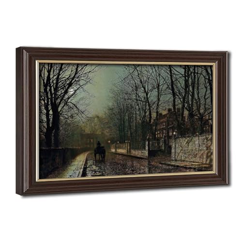 Cadre à suspendre WCYB Toile tendue A Wet Moon Putney Road Grimshaw 40x61cm