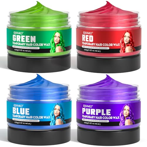 Cera de Color Temporal para Cabello 4 Colores Halloween