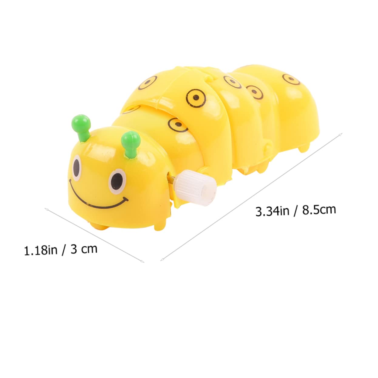 BRIGHTFUFU 6Pcs Wind Up Caterpillar Educational Clockwork Playthings for Fun Engaging Birthdays and Christmas Improves Coordination Skills