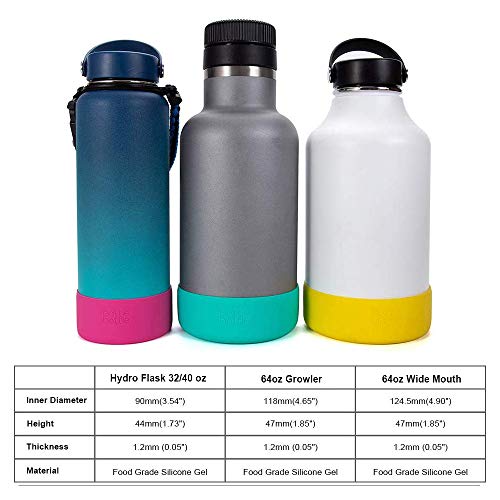 image for bottlebottle Protective Silicone Sleeve Fit 12 - 64oz for Hydro Flask,