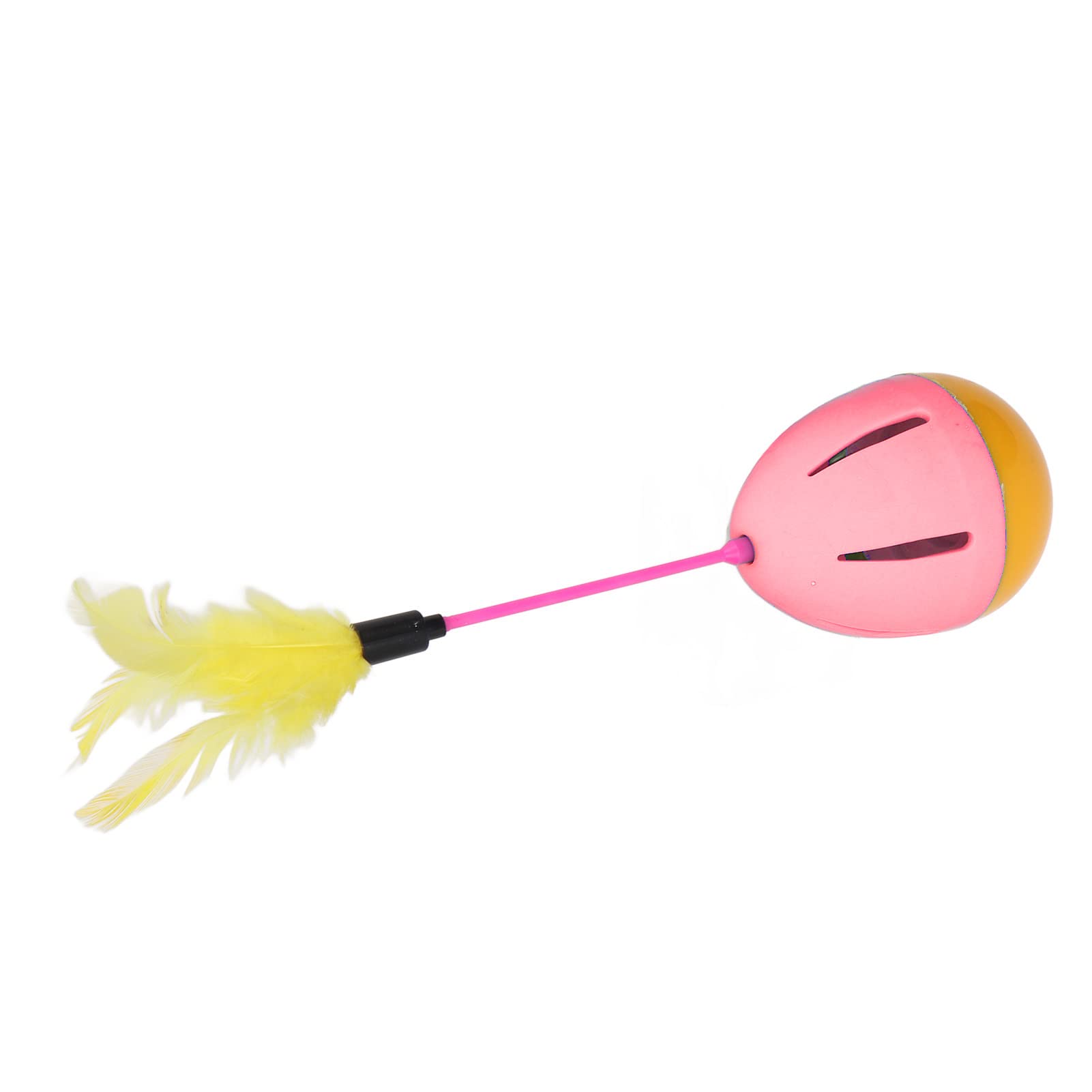 Tbest Feather Toys,Feather Cat Toy Bright Colors 360 Degree Roon Built in Interactive Kitten Toys (#1)